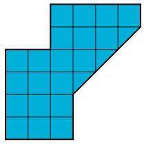 What is the area of the figure below?

20 square units
12.5 square units
21.5 square units
21 squa