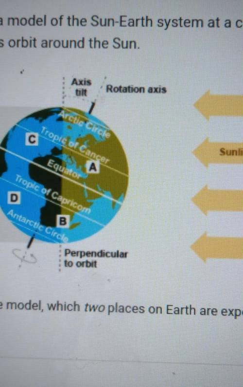 Helllllllppppp

Question 7 of 10 Here is a model of the Sun-Earth system at a certain point in Ear