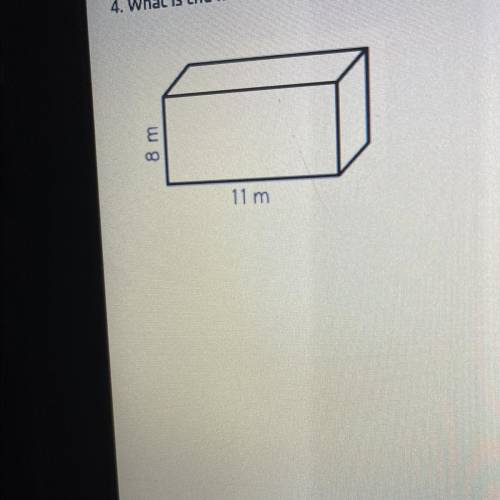 What is the missing width of the object below, if the volume is 352 cubic meters?

A. 7 m
B. 5 m
C
