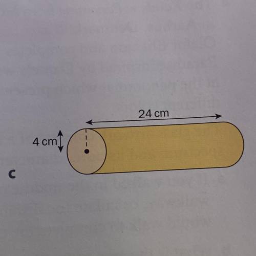 Find the surface area of the following cylinder. Round your answers to the nearest tenth