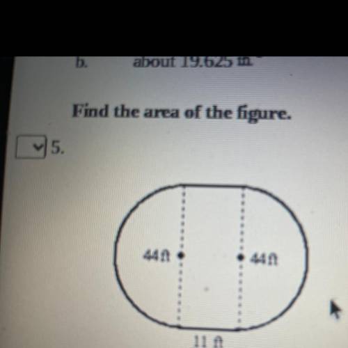 Find the area of this given figure.