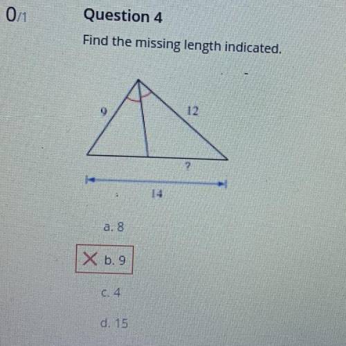 Find the missing length indicated.