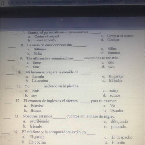 For those fluent in Spanish please help.