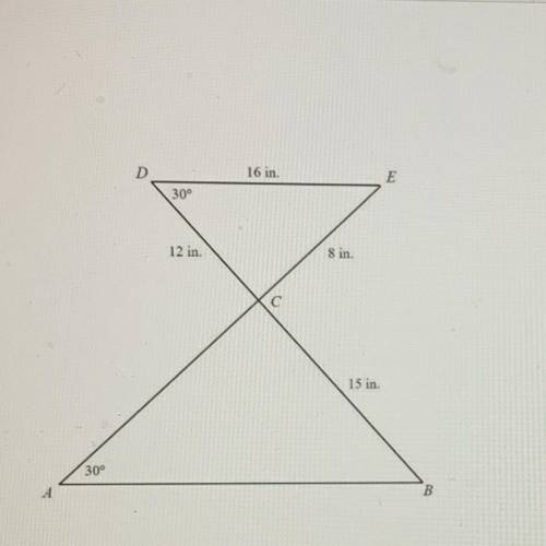 (Proof) (10th grade) (25 points)

PROVE TRIANGLES DCE AND ACB ARE SIMILAR
Links and silly answers