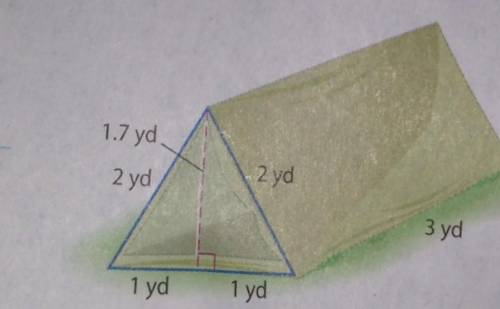 find surface area of triangle prism (please list the answers you got for each face like triangle 1=