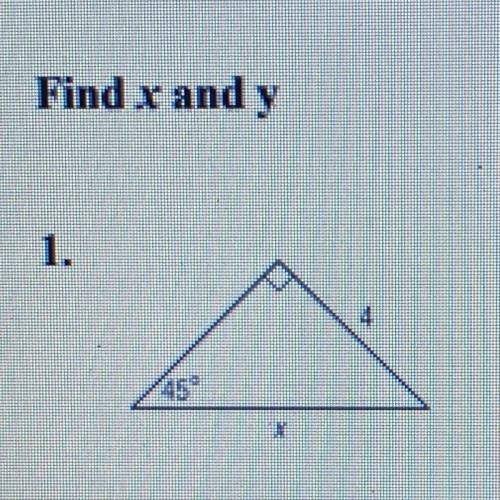 Help!!! 
Special Right Triangles