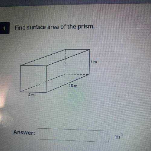 Find surface area of the prism 
please help it's a test