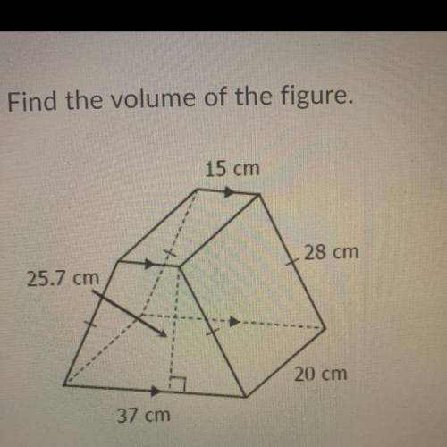 ￼find the volume of the figure please.