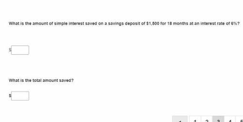 What is the amount of simple interest saved on a savings deposit of $1,500 for 18 months at an inte