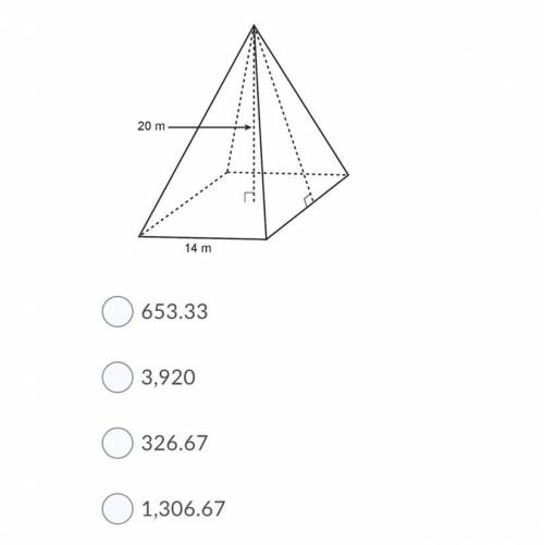 What is the volume of the pyramid