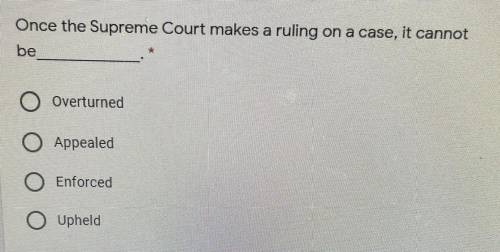 The court question ruling