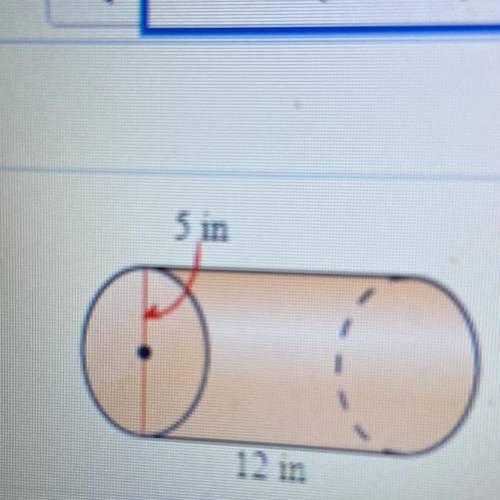 Find the surface area of the cylinder.