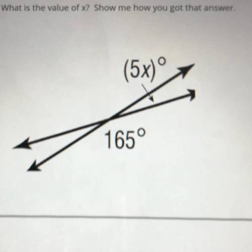 What is the value of x? Show me how you got that answer.