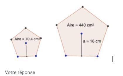 Knowing that pentagons are rulers, determine the measure of the apothem of the smallest pentagon.