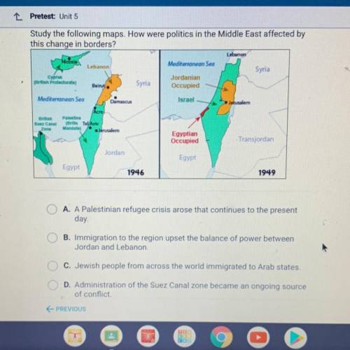 HELP ASAP!!

Study the following maps. How were politics in the Middle East affected by
this chang