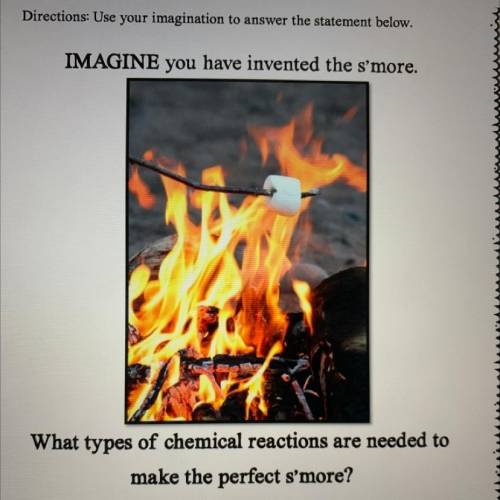What types of chemical reactions are needed to make the perfect s'more?