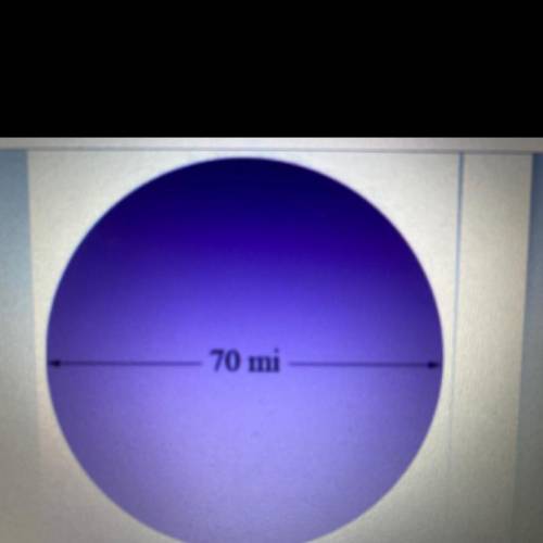 What is the area of this circle? (use 3.14 for ).

1248.12^2
15393.8^2
5930.12^2
3846.12^2