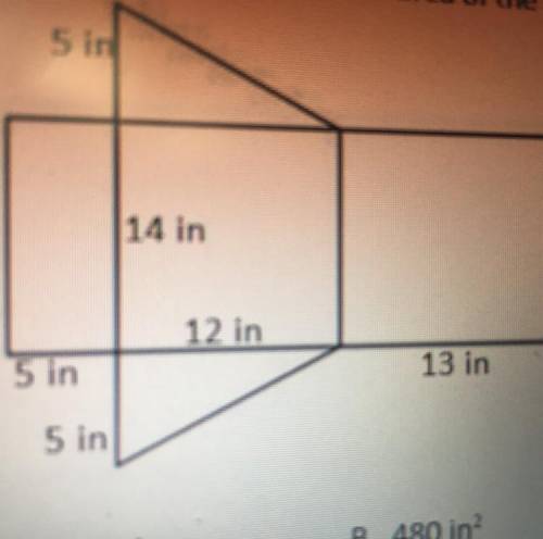 Find the surface area of the figure please a real answer.
