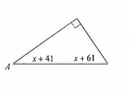 Find the measure of angle Acan you show me how to do this problem​​