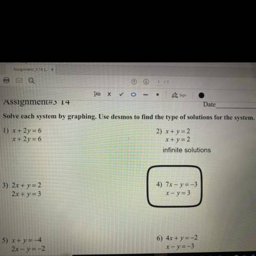 Need help with the circled problem please