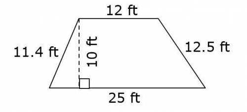 An attic wall is in the shape of a trapezoid.