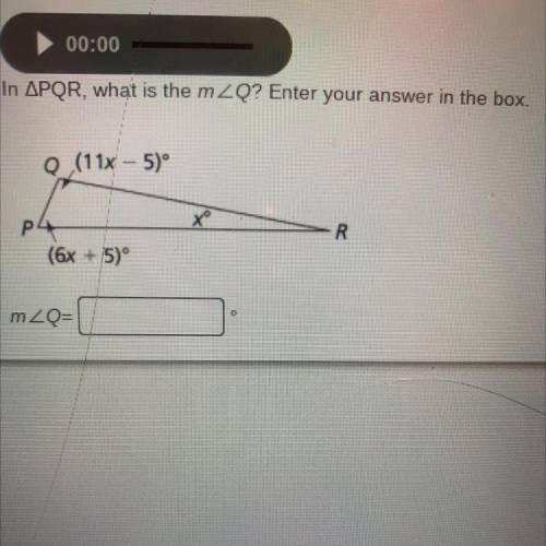 In APQR, what is the m2Q? Enter your answer in the box.