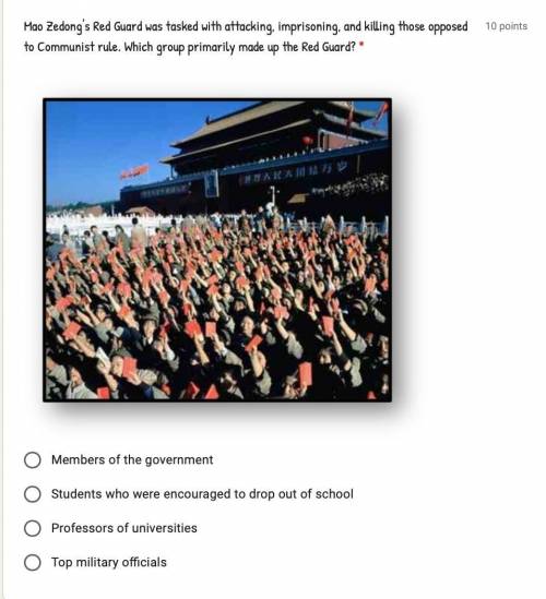 plz help me on this its based off communism in china ill give brainliest when its correct :( and no