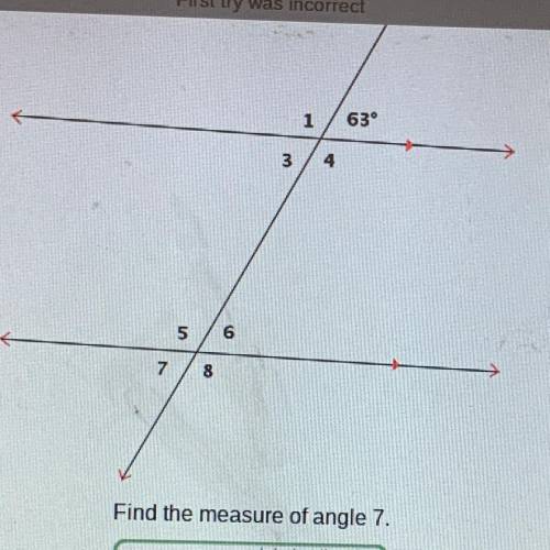 Find the measure of angle 7