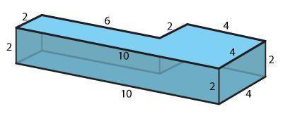 What is the volume of this prism?
A) 56
B) 28
C) 16
D) 112