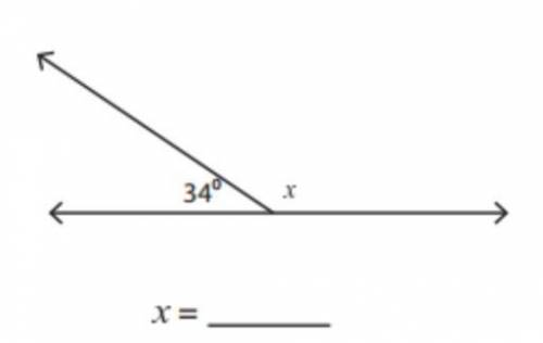 Find the supplementary angle.