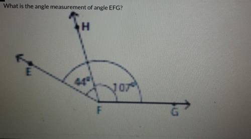 What is the angle measurement of the angle EFGHelpp!!​