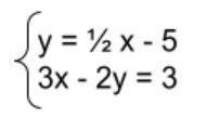The following system of linear equations is to be solved by SUBSTITUTION. Substituting from the fir