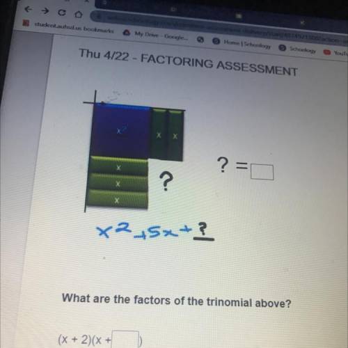 What is the answer for this (x+2)(x+_)
