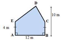 Find the area of the following polygons: A = _ m²