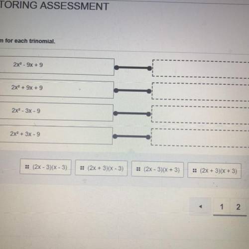 What is the correct answer for each box