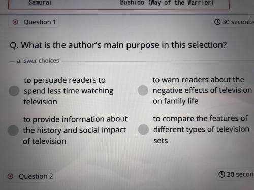What is the author’s main purpose in this selection?