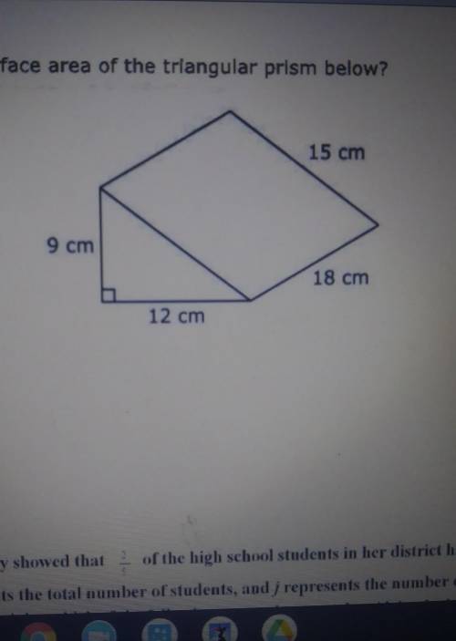 Find the surface area of this triangular prisim.And pls expliane how you got that answer aswell pls