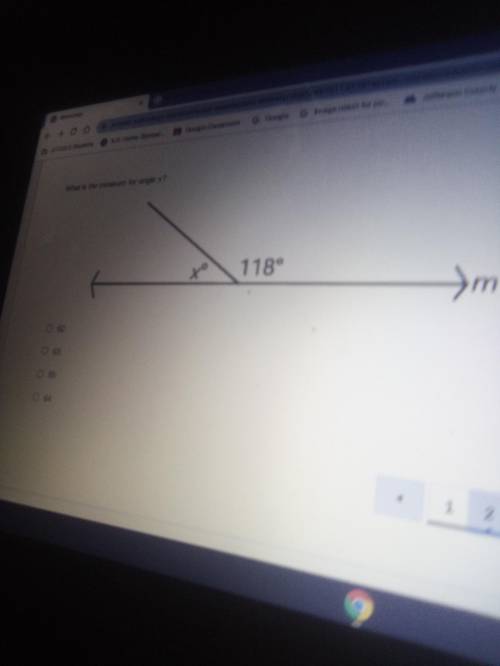 What is the measure of x