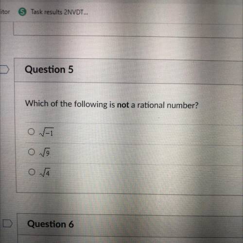 Which of the following is not a rational number?
Help please