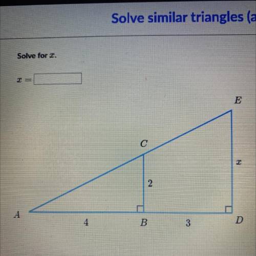 Khan academy solve similar triangles (advanced)