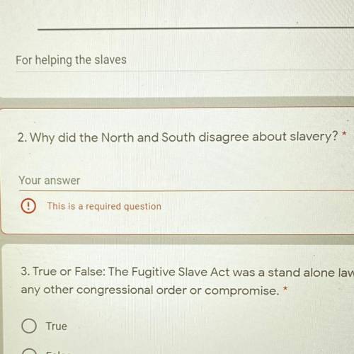Why did the North and South disagree about slavery?
