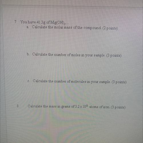 Its chemistry homework pls help