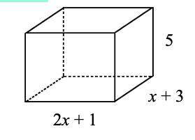 Write an expression, in its simplest form, for the volume of this cuboid