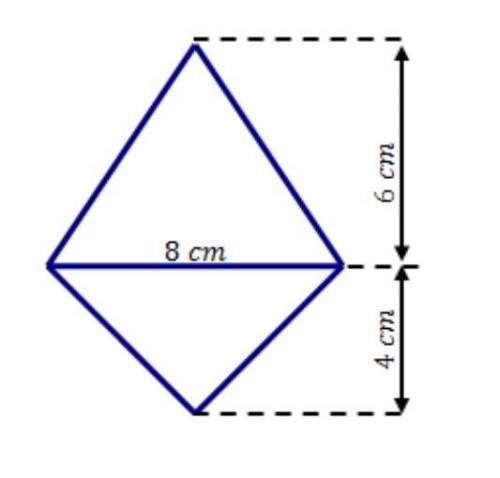 What is the area of this polygon?
40 cm2
18 cm2
16 cm2
24 cm2