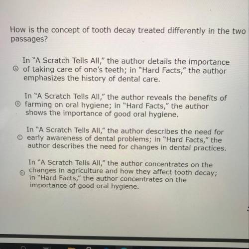 How is the concept of tooth decay treated differently in the two passages?