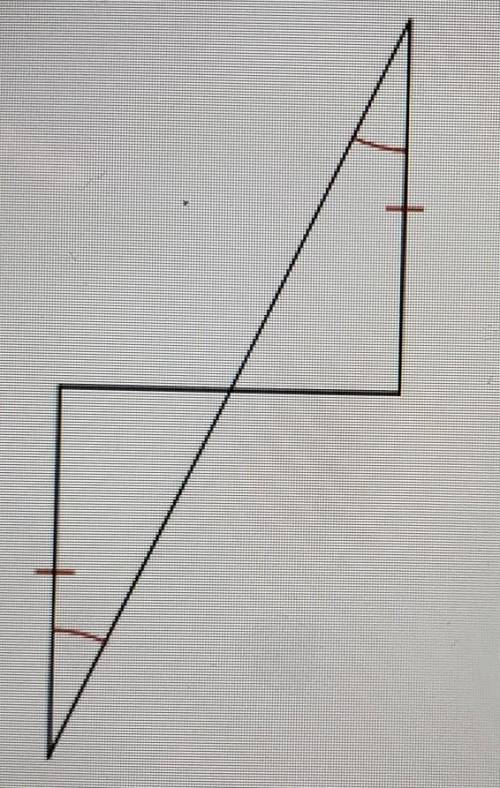 Determine if the 2 triangles are congruent. A) HL B) SSS C) AAS D) SAS​