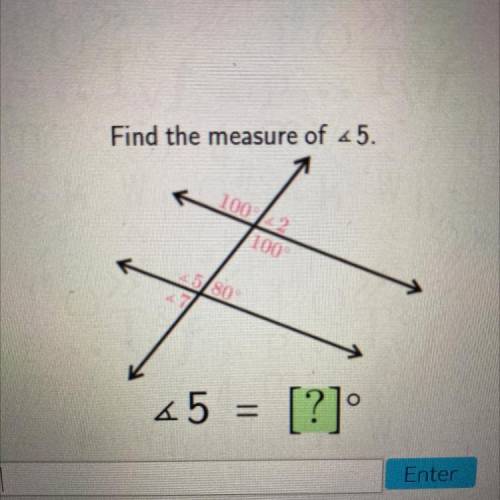 Find the measure of 5