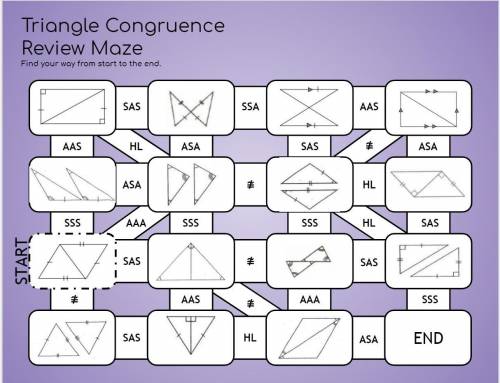 Triangel congruency maze, HELPPPPPPP (repost #3)