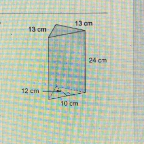 2. Gabriel buys a plastic pencil case as shown. SHOW YOUR WORK.

What is the surface area of the p