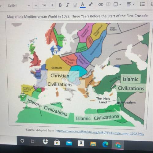 Explain the geographic context for the development of the crusades